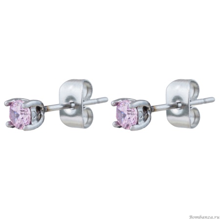 Пусеты Fiore Luna, LIGHT ROSE